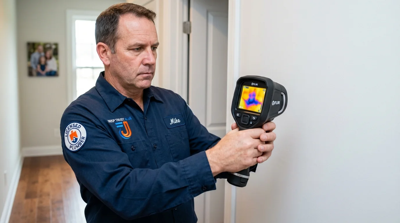 Thermal imaging leak detection by Johns Plumbing LLC in Healdsburg